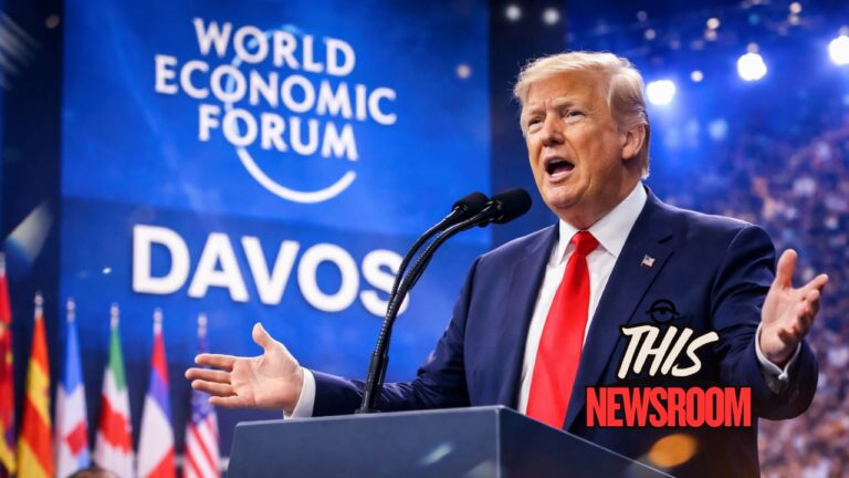 Donald Trump delivering his Davos 2026 speech at the World Economic Forum