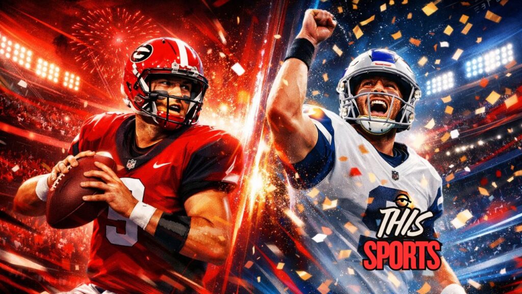 Matthew Stafford celebrating NFL MVP season with Georgia Bulldogs roots