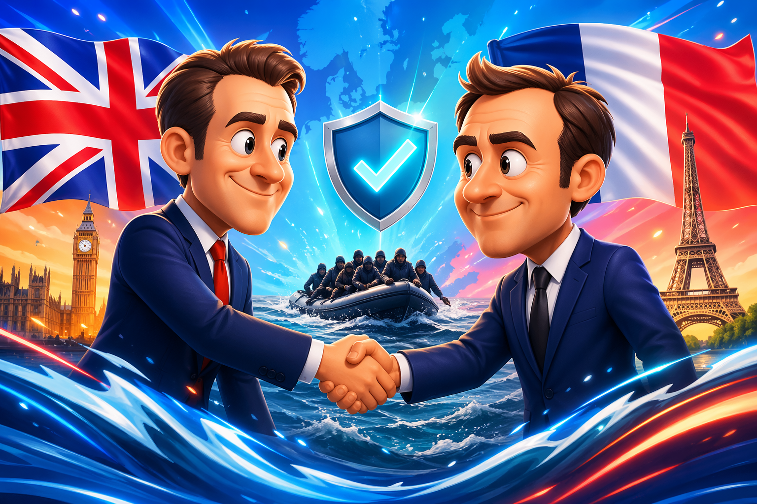 UK and France Agree 3-Year Deal to Curb Channel Crossings