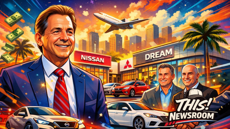 Nick Saban expands Dream Motor Group with two new Florida dealerships, strengthening his growing automotive business across the Southeast.