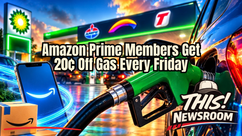 Amazon Prime members can receive 20¢ per gallon in fuel savings on eligible Fridays at participating stations.