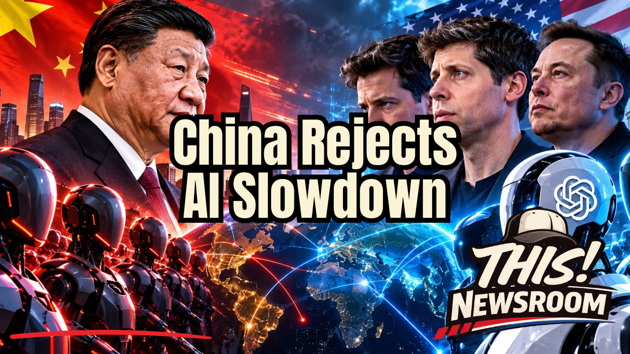 China's opposition to slowing artificial intelligence development highlights the growing international competition over advanced AI.