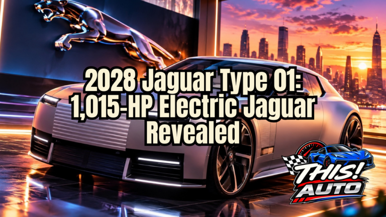 The 2028 Jaguar Type 01 introduces Jaguar's radically redesigned electric era with more than 1,000 horsepower.
