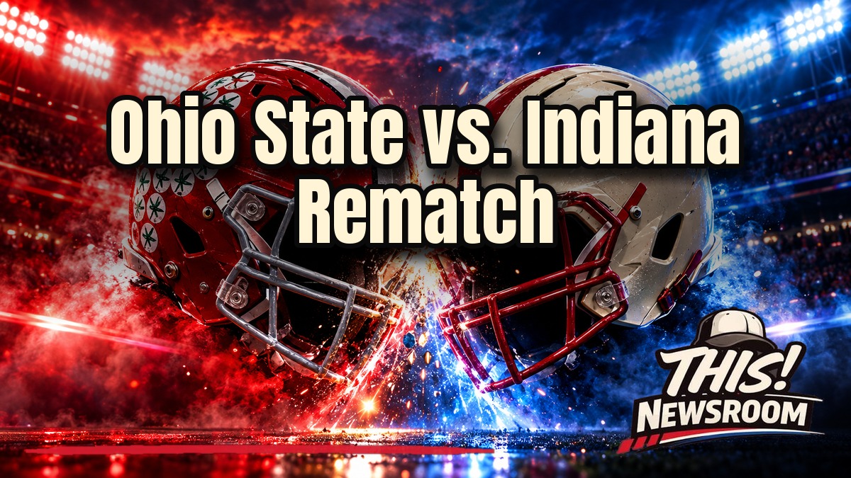 College football picks for Week 7 shown with Ohio State and Indiana helmets facing off under stadium lights
