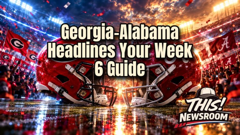 College football Week 6 guide: Georgia and Alabama players face off at Bryant-Denny Stadium under golden-hour light