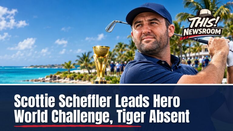 Golfer on a Bahamas course at Albany, the Hero World Challenge field's home