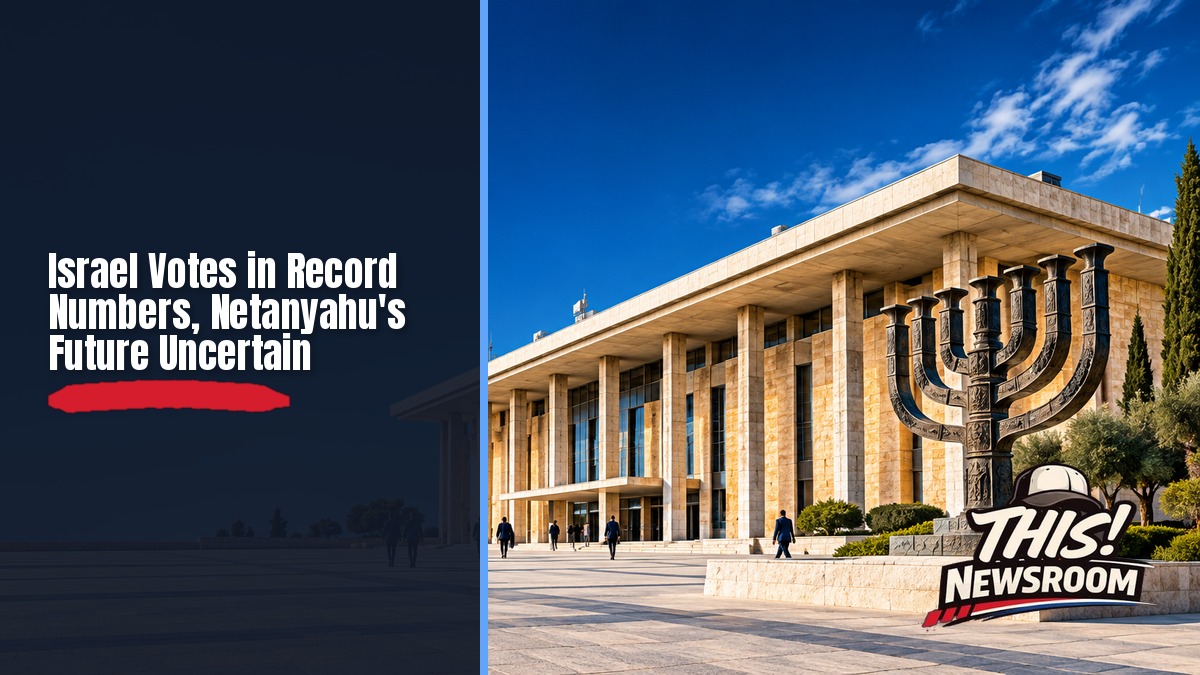 Israel election results: the Knesset building in Jerusalem, home of Israel's parliament, on election day