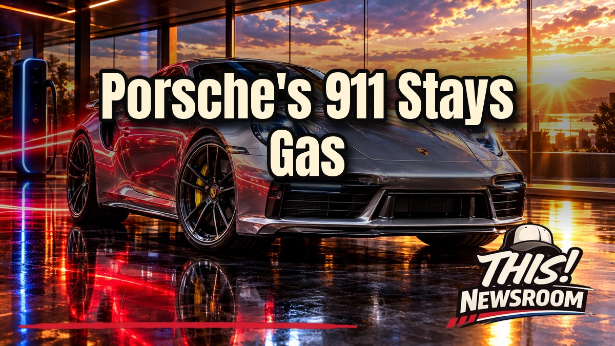 Porsche 911 sports car in a Weissach design studio, symbolizing the Porsche turnaround plan