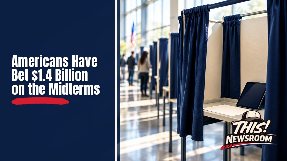 Voting booth and ballot box in a polling place, illustrating prediction markets and the midterms